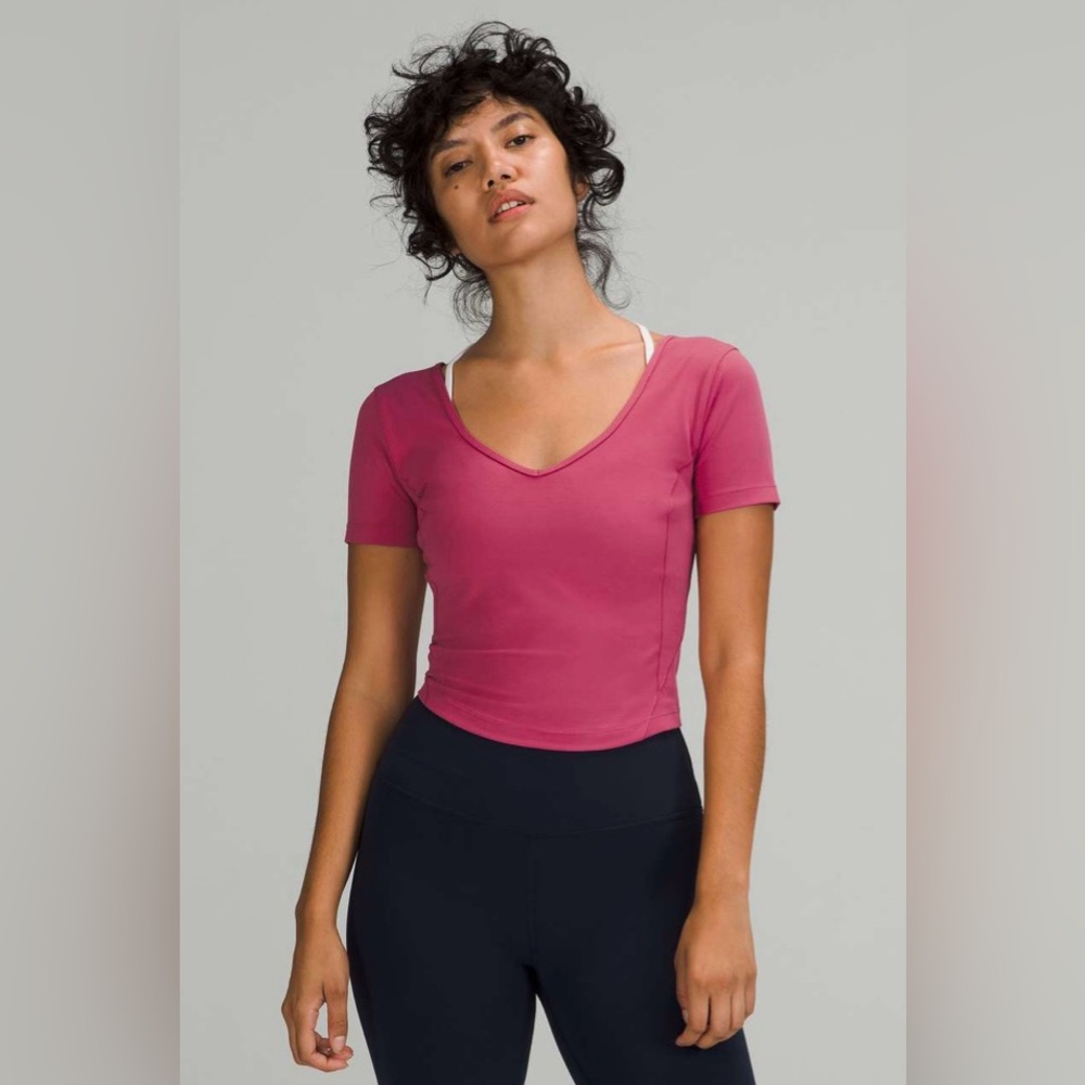 NWT Lululemon Align Tee Pink Size 6